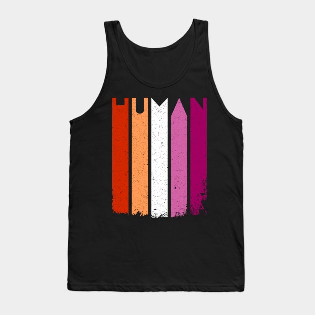 Lesbian and Human Gay pride Tank Top by stuffbyjlim